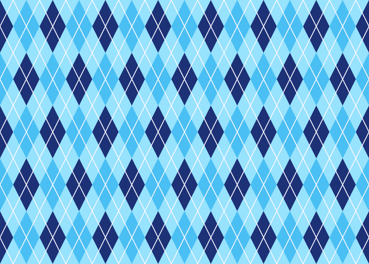 Blue Argyle Pattern
