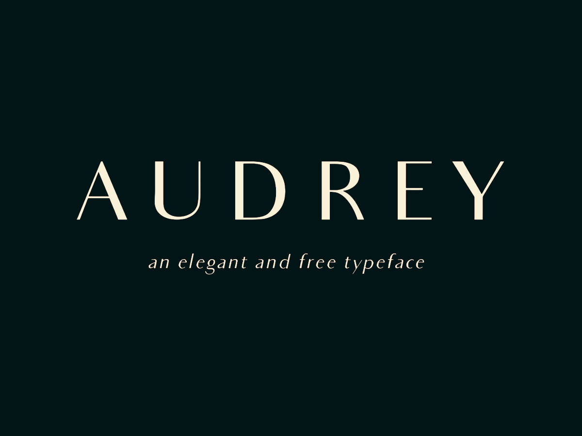 Audrey Elegant Sans Serif Font