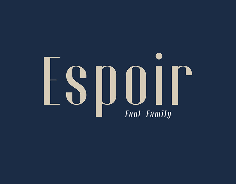 Elegant Sans Serif Font - Espoir