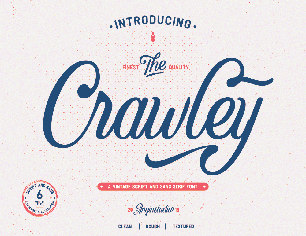 Elegant Script Font - The Crawley
