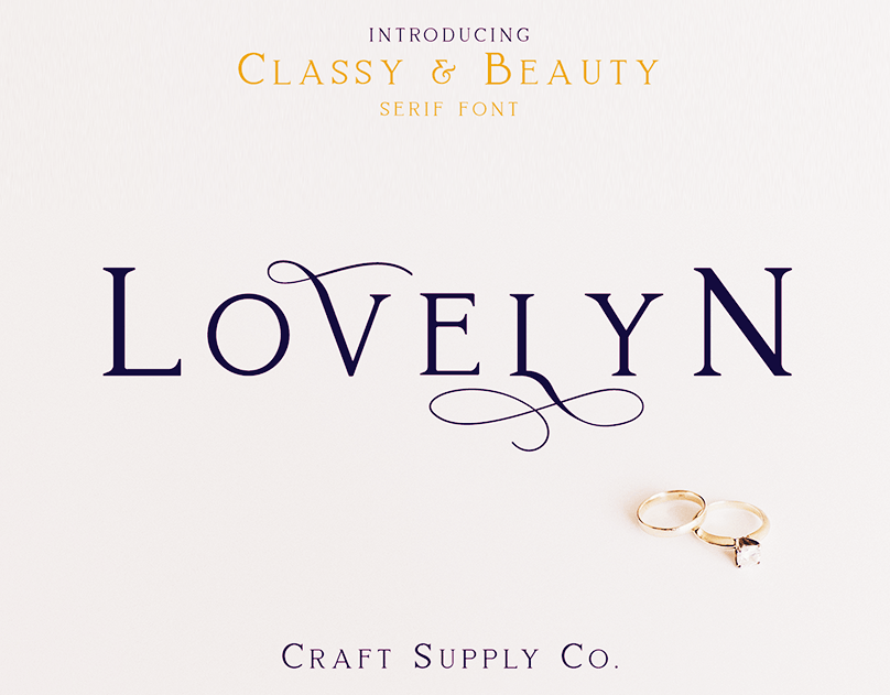 Elegant Serif Font - Lovelyn