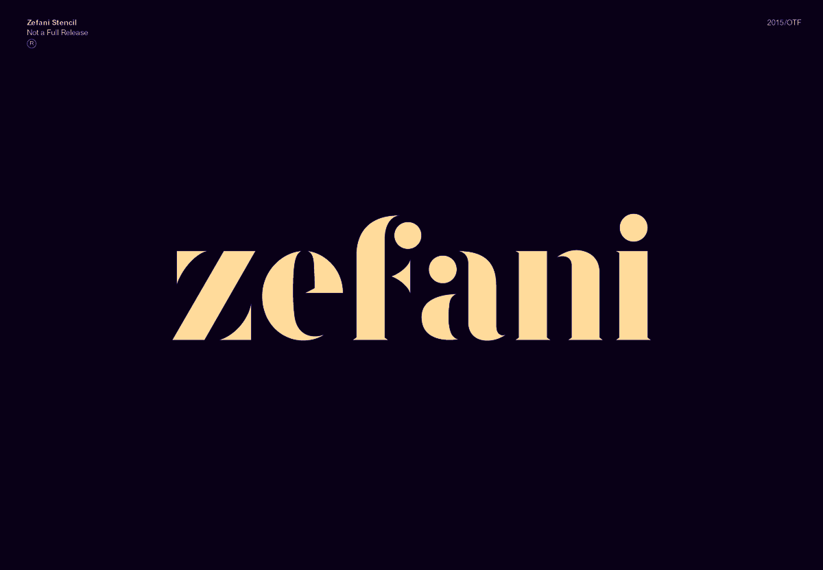 Elegant Serif Font - Zefani