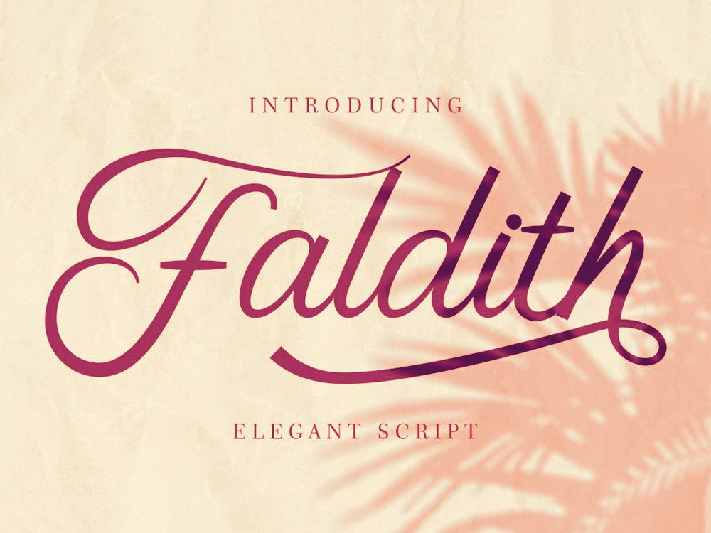 Faldith Elegant Script Font