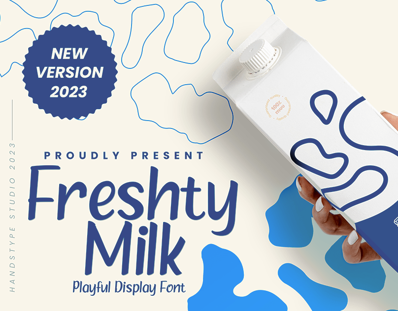 Freshty Milk Display Font | Thanksgiving Font