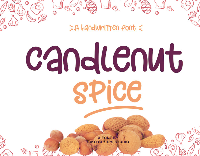 Candlenut Spice Font | Thanksgiving Font