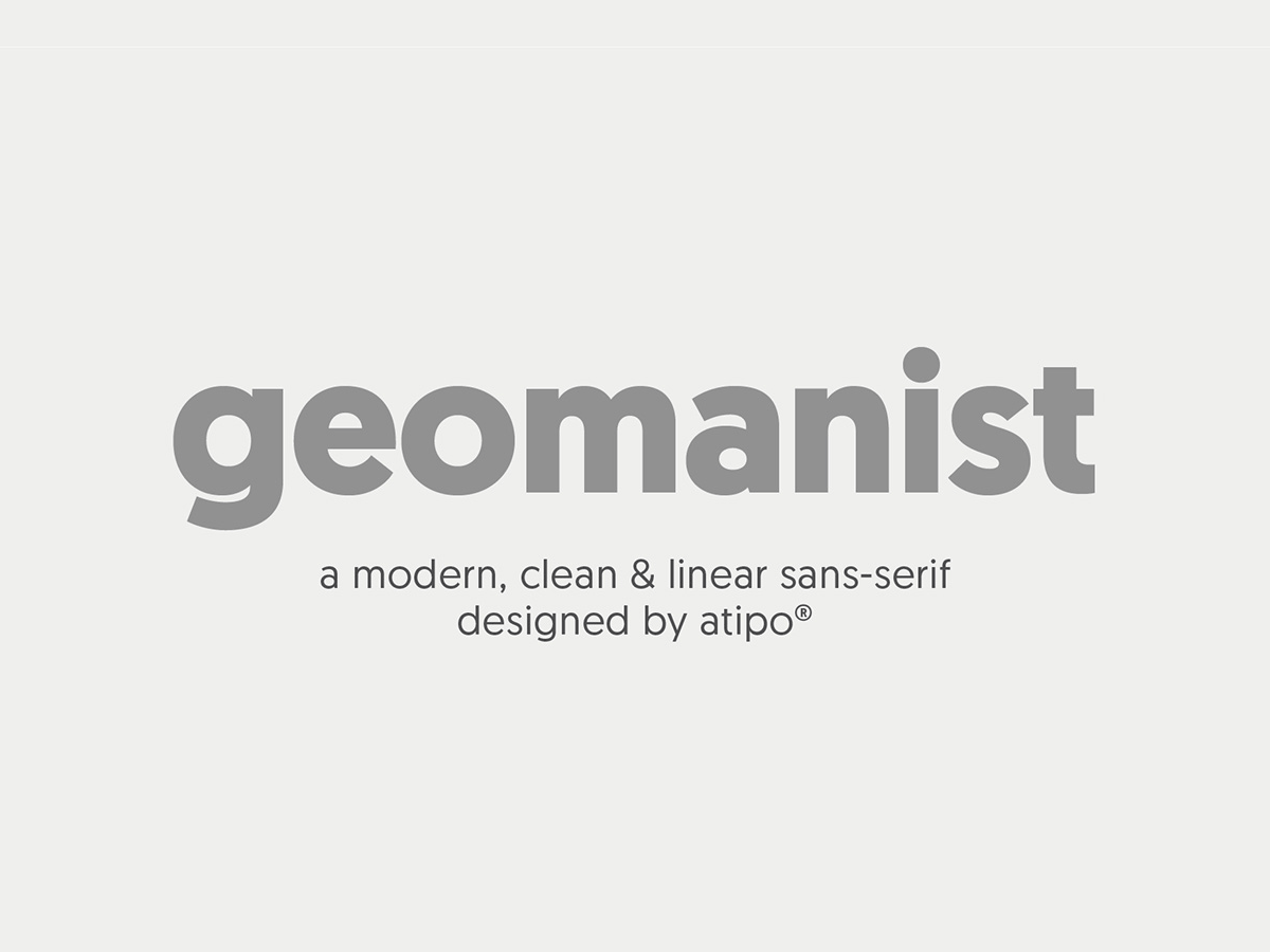 Geomanist Elegant Sans Serif Font