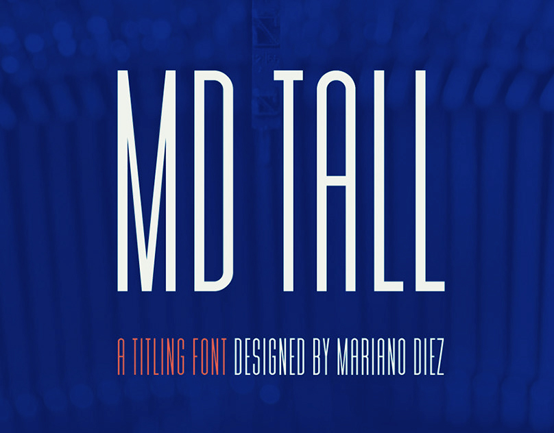 MD Tall Elegant Sans Serif Font