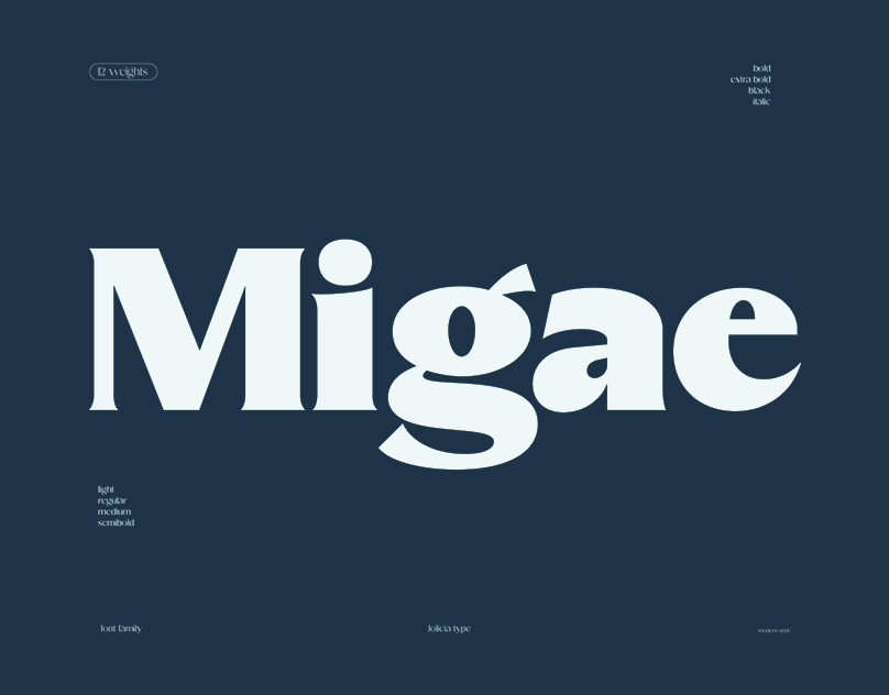Migae Elegant Serif Font