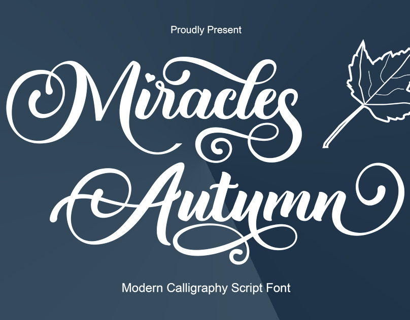 Miracles Autumn Font | Thanksgiving Fonts