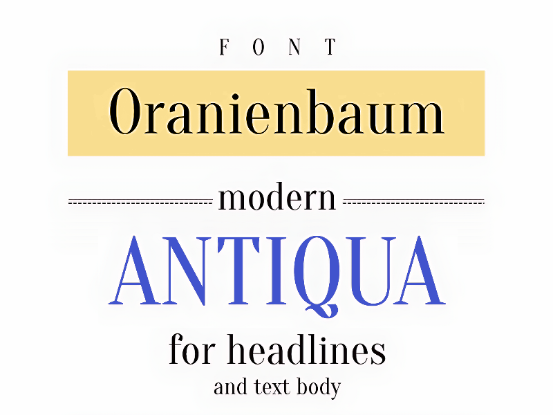 Oranienbaum Elegant Serif Font