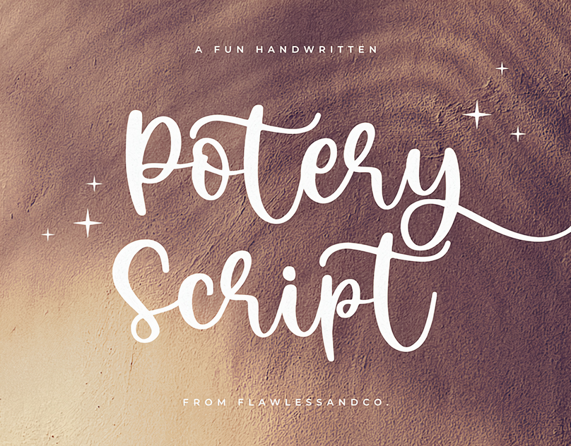 Potery Script Font | Thanksgiving Font