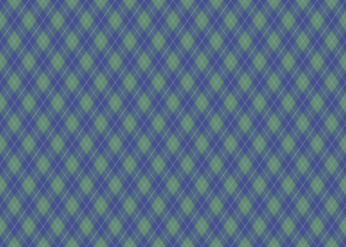 Blue and Green Argyle Pattern