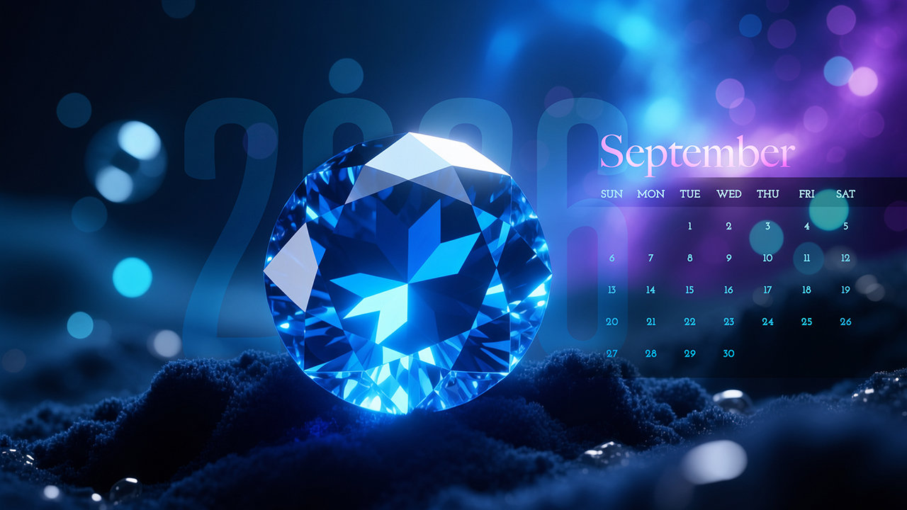 September Birthstone Sapphire Wallpaper