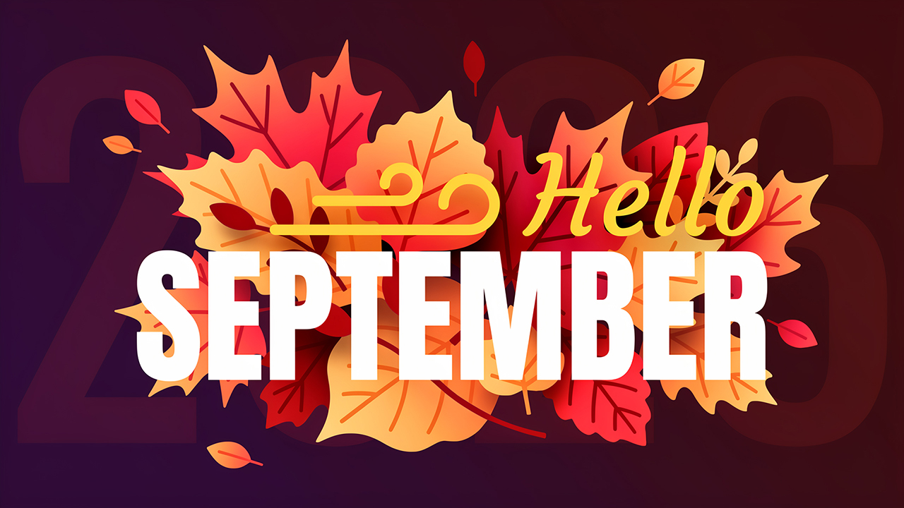 Hello September Calendar Wallpaper