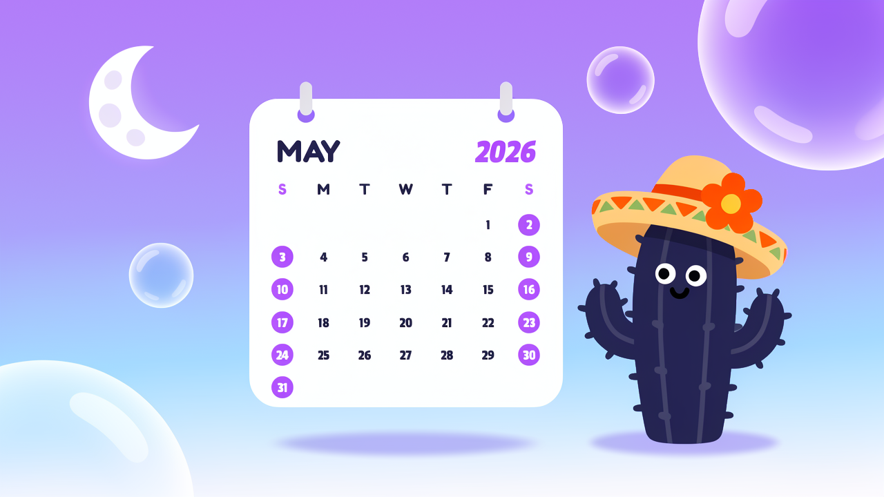 May 2026 Calendar Funny Wallpaper