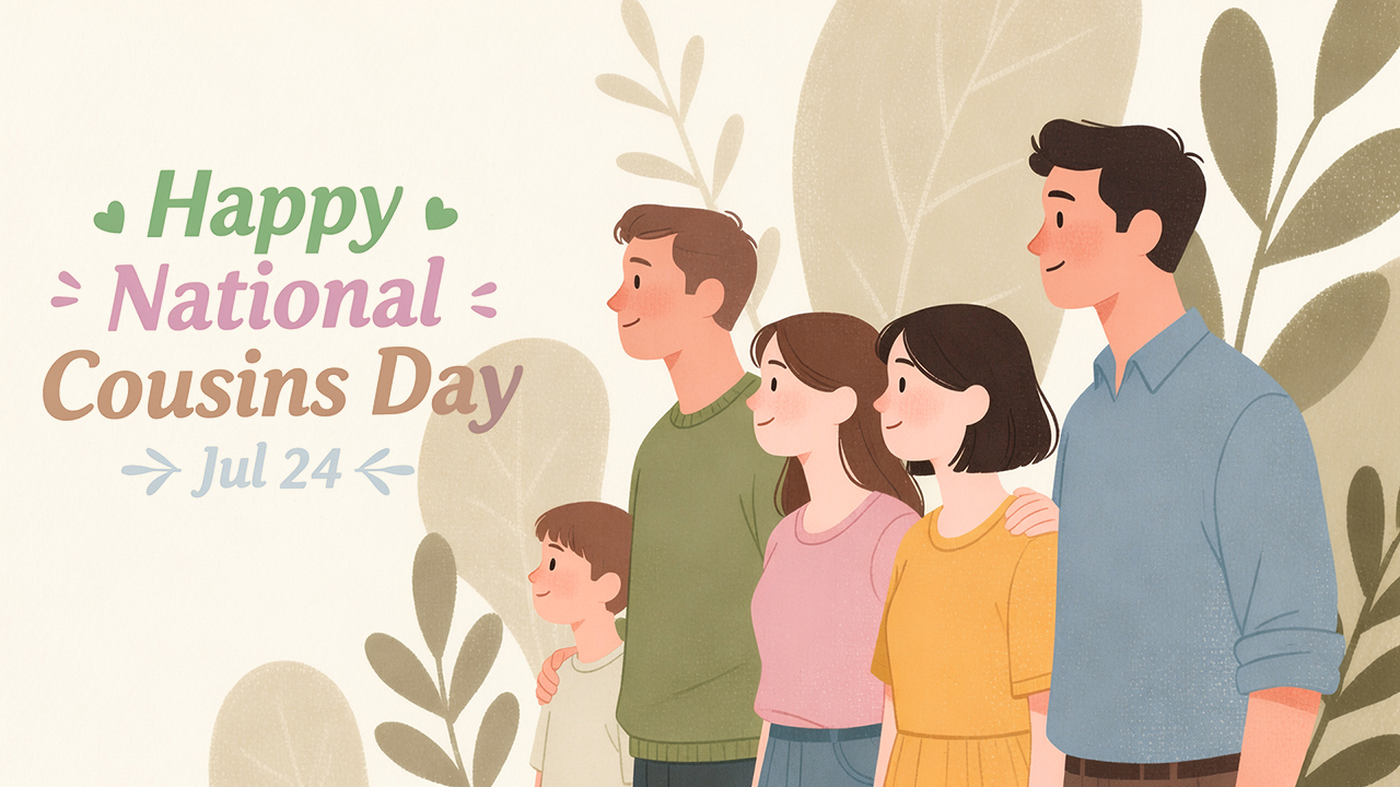 National Cousins Day Wallpaper - July 2026