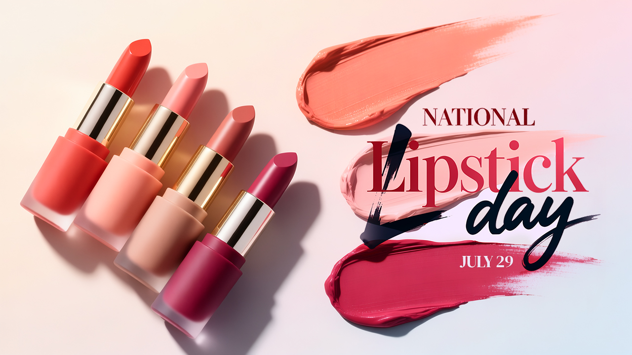 National Lipstick Day Wallpaper - July 2026