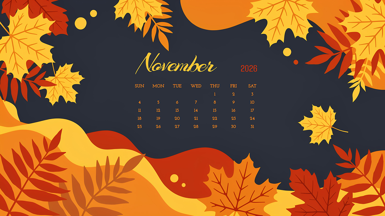 November 2026 Desktop Wallpaper Calendar